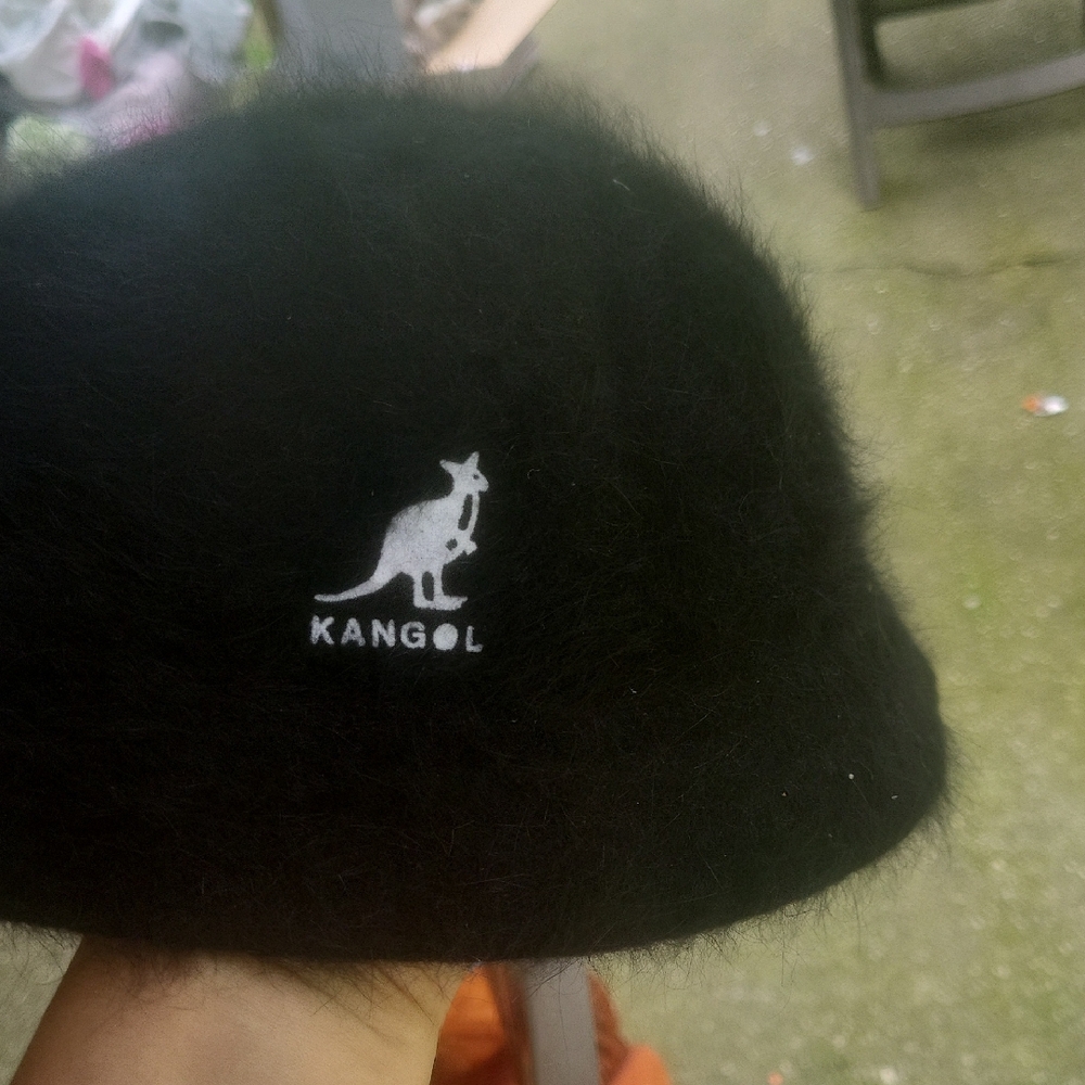 Kangol Kids Fuzzy Black Hat
